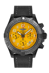 Breitling Avenger Hurricane Cobra Yellow 45Mm Black Fabric Xb0180E4 I534 Watch
